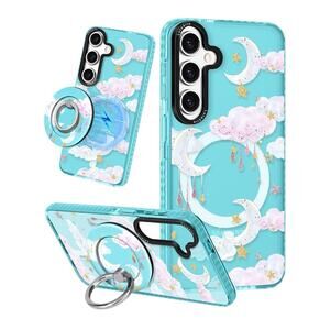 Samsung Galaxy A15 Phone Case Pretty Moons With Mag Safe NEW